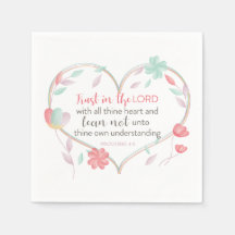 Bible Verse Proverbs 3:5 Christian Heart