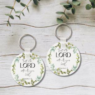 Bible Verse Proverbs Greenery Wandekechain Nyckelring