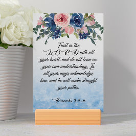 Bible Verse Proverbs-kort Bordsnummer