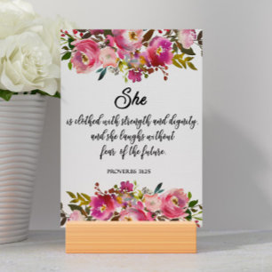 Bible Verse Proverbs-kort Bordsnummer