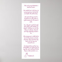 Bible Verse Psalm 23 Herren är min herde