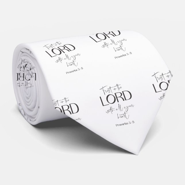 Bible Verse religiösa Händelser Neck Tie Slips (Rullad)
