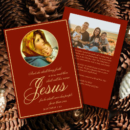 Bible Verse Religiösa-julkort med foto Julkort