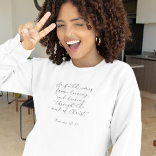 Bible Verse Romans Scripture White Women T Shirt