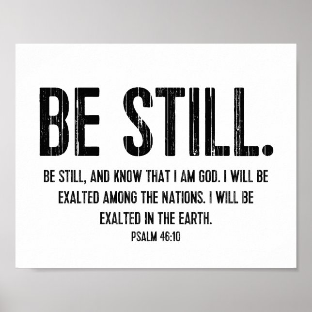Bible Verse Scripture Christian Typography Poster (Framsidan)