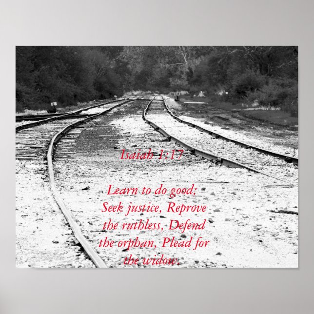 Bible Verse Social Justice Poster (Framsidan)