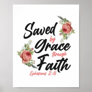 Bible Verse sparad av Grace genom Faith Ephesian Poster