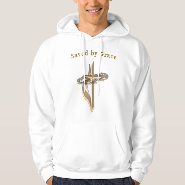 Bible Verse sparad av Grace Hoodie (Framsida)