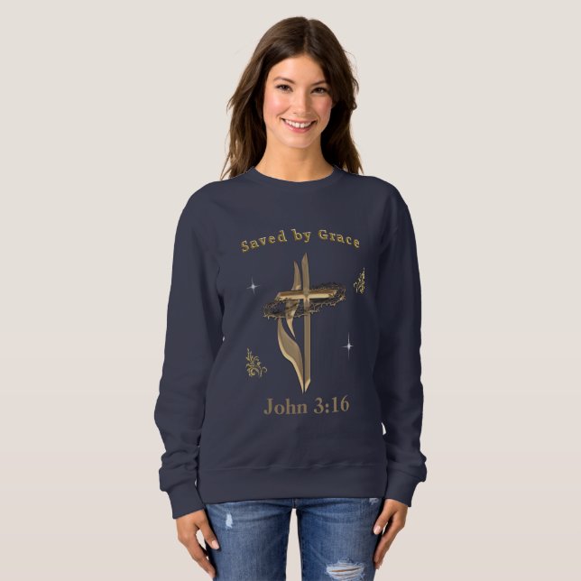 Bible Verse sparad av Grace T Shirt (Hel framsida)