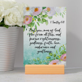 Bible Verse Timothy Card Bordsnummer
