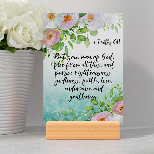 Bible Verse Timothy Card Bordsnummer (Skapare uppladdad)