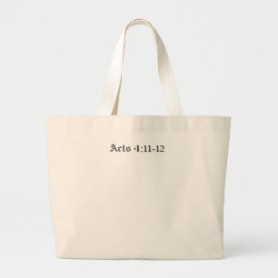 Bible Verse Tote Bag Jumbo Tygkasse