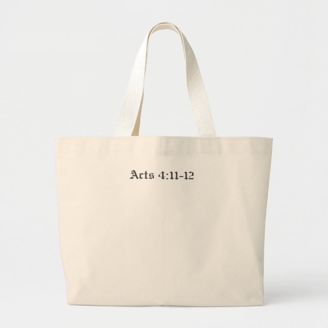 Bible Verse Tote Bag Jumbo Tygkasse (Framsidan)