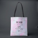 Bible verse Tote Bag Tygkasse<br><div class="desc">Bible verse inspired with flowers</div>