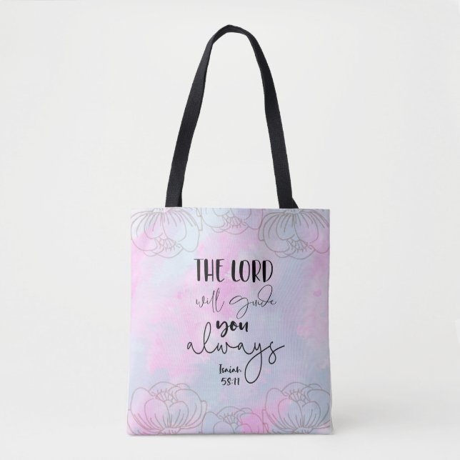 Bible verse Tote Bag Tygkasse (Framsida)