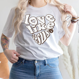 Bible Verse Trendig Shirt, Kärlek som Jesus T-Shir T Shirt