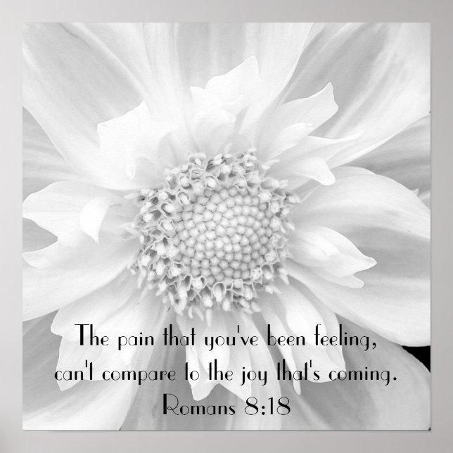 Bible verse uppmuntrande romer 8:18 poster (Framsidan)