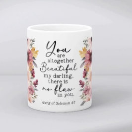 Bible Verse You are Beautiful Coffee Mug Kaffemugg