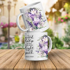 Bible Verse Your Word Is a Light Coffee Mug Kaffemugg
