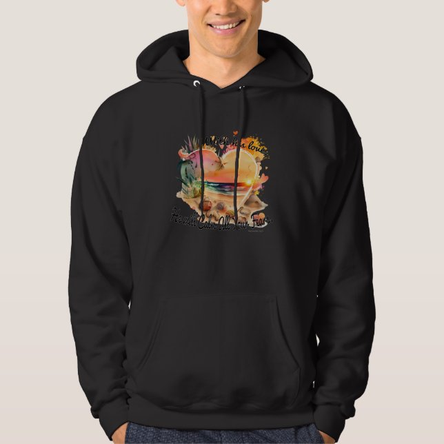 Bible Verse Zephaniah 317 Calm Your Fears with God Hoodie (Framsida)