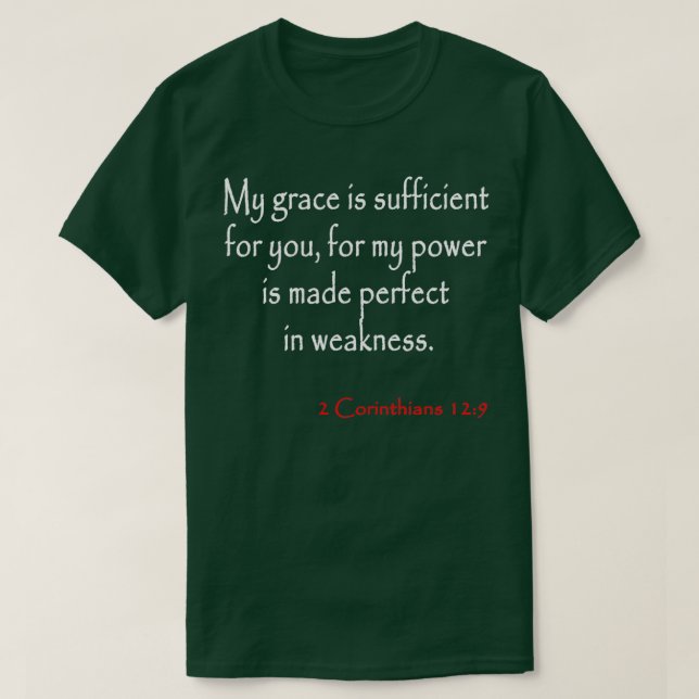 Bible Verses 2 Corinthians T Shirt (Design framsida)