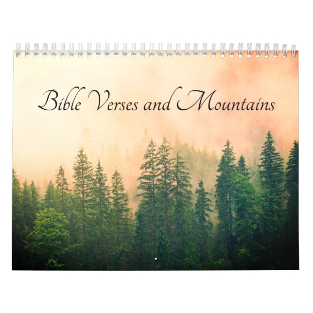 Bible Verses and Mountain Christian Kalender (Omslag)