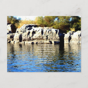 Bible Verses-citat om Trust Proverbs 3:5-6 Vykort