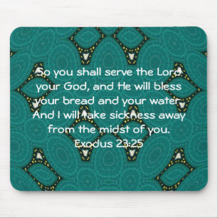 Bible Verses Healing Scripture Quote Exodus 23:25 Musmatta