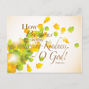 Bible Verses How Precious Vykort