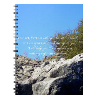 Bible Verses Inspirational Quote Isaiah 41:10 Anteckningsbok Med Spiral