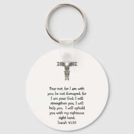 Bible Verses Inspirational Quote Isaiah 41:10 Nyckelring