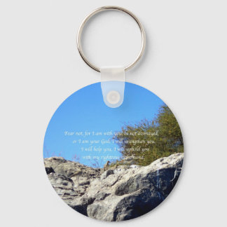 Bible Verses Inspirational Quote Isaiah 41:10 Nyckelring