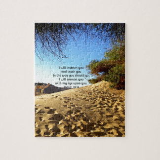 Bible Verses Inspirational Quote Psalm 32:8 Pussel