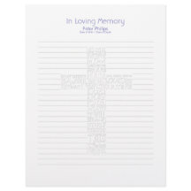 Bible Verses John14 Funeral Bok Filler Page - 6