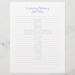 Bible Verses John14 Funeral Bok Filler Page - 6
