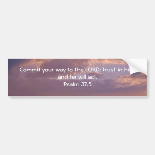 Bible Verses Motivational Scriptures Psalm 37:5 Bildekal