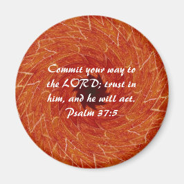 Bible Verses Motivational Scriptures Psalm 37:5 Magnet