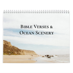 Bible Verses & Ocean Scenery Christian Kalender
