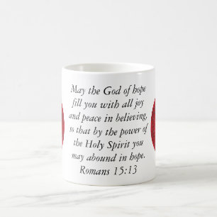 Bible Verses Upliiting Quote Romans 15:13 Kaffemugg
