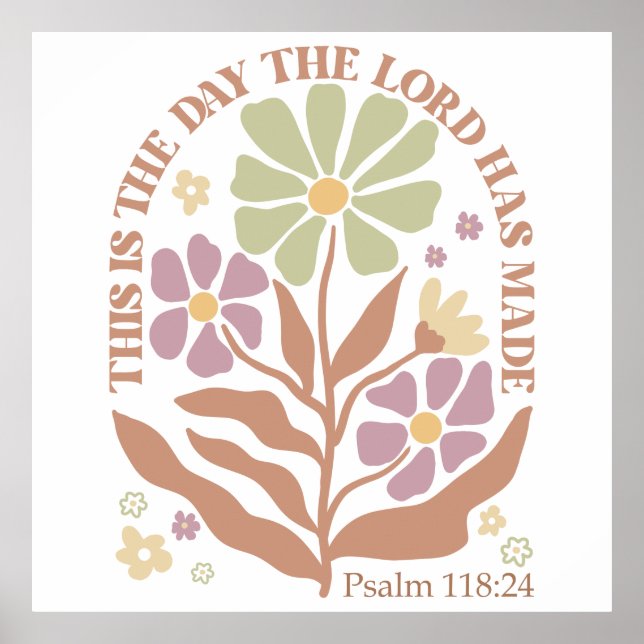 Bible Verses Wildblomma Poster (Framsidan)