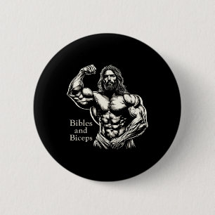 Bibles and Biceps - Funny Bodybuilding Jesus Gym W Knapp