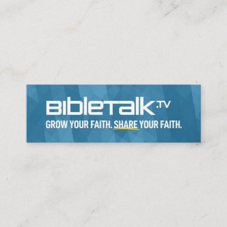 BibleTalk.TV - Mini Promo-kort Mini Visitkort