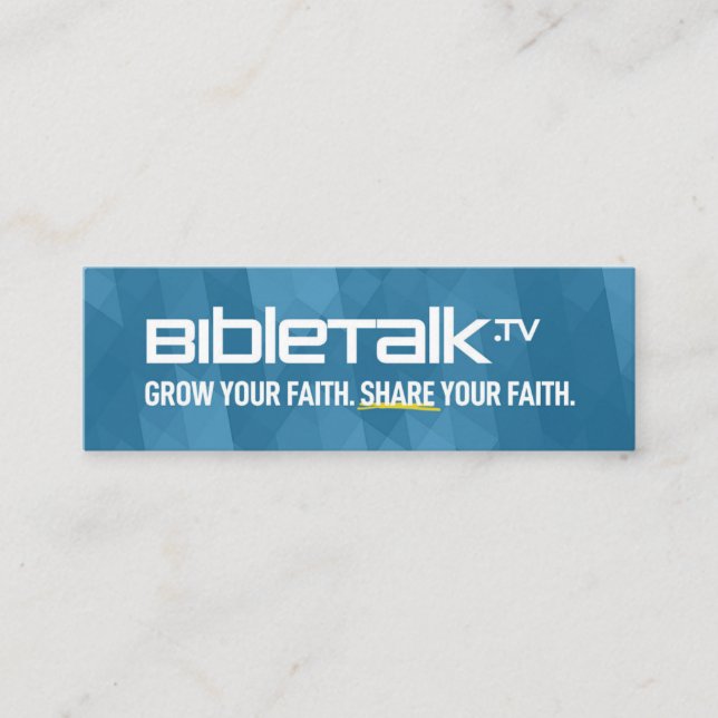 BibleTalk.TV - Mini Promo-kort Mini Visitkort (Framsida)