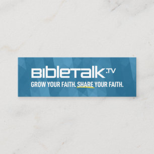 BibleTalk.TV - Mini Promo-kort Visitkort