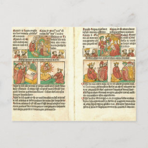 Biblia Paupernum Nativitet Vykort