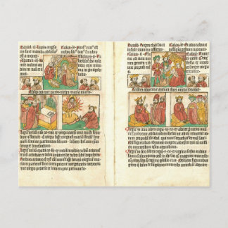 Biblia Paupernum Nativitet Vykort