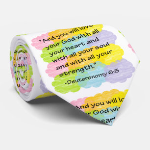 Biblical Bible Torah Neck Tie Slips