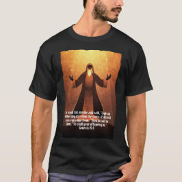Biblical Figur Abraham | Svartvit bibel verse T Shirt