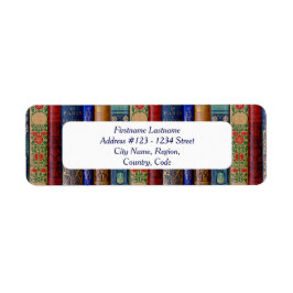 Bibliofila Adressetiketter (Art nouveau) Returadress Etikett