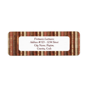 Bibliofila Adressetiketter (Sunny Side) Returadress Etikett